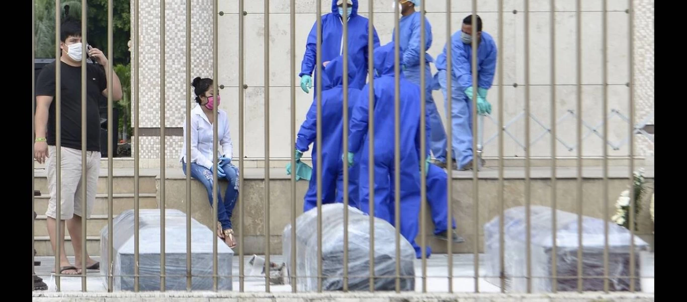 Ισημερινός: Στους 1.564 ο συνολικός απολογισμός των νεκρών από την πανδημία - Σχεδόν 200 νεκροί σε ένα 24ωρο